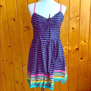 LAST CHANCE Blue and white striped Xhilaration Dress